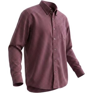 Timberland Button Down Mens Medium Regular Fit Gingham Check Red Navy Excellent
